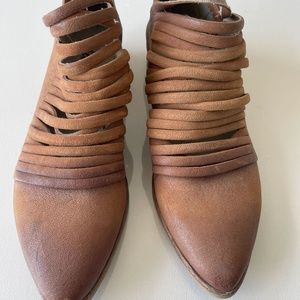 Free People Lost Valley Ankle Bootie - Tan